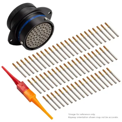 AS,61 WAY,FLG,SKT,B KEY,BLUE - AS024-61SB