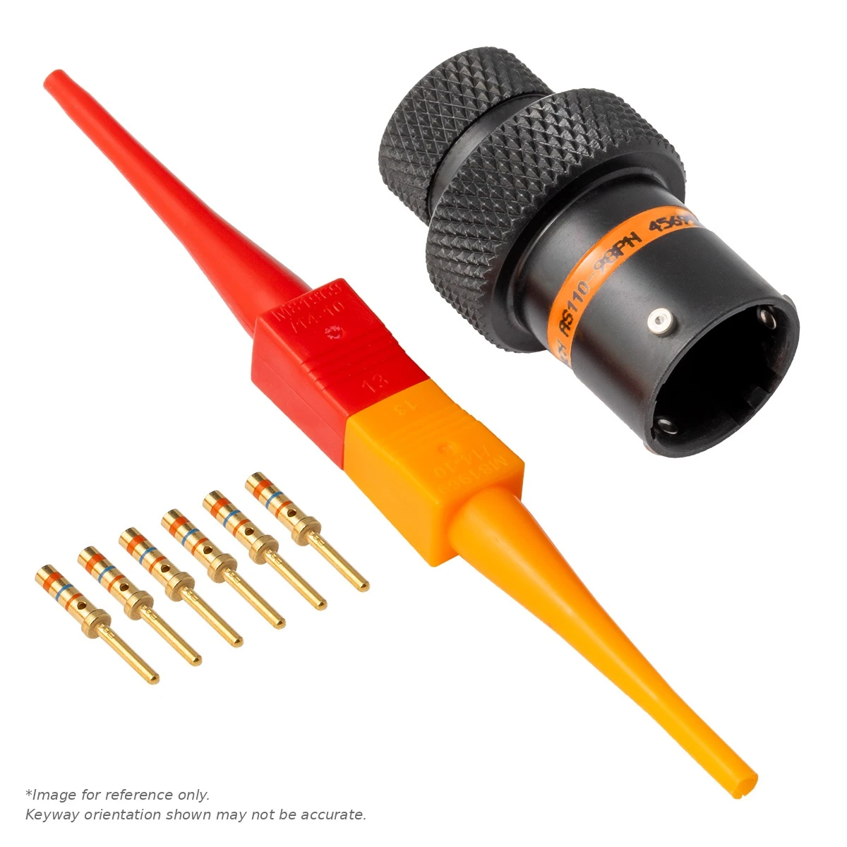 AS,6 WAY,INLINE,PIN,C KEY,ORANGE - AS110-98PC
