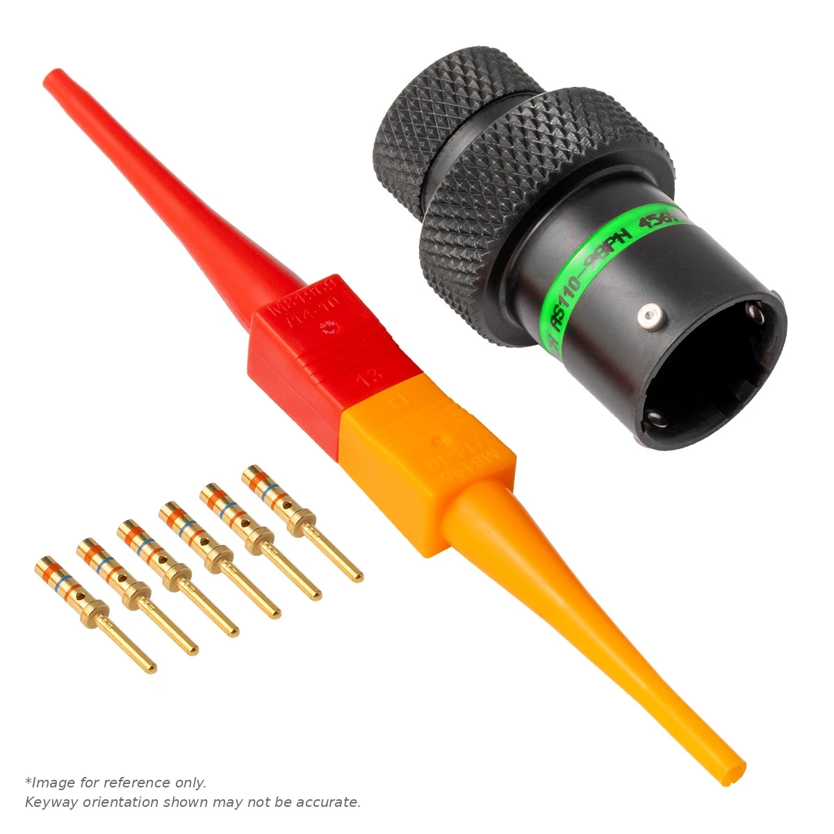 AS,6 WAY,INLINE,PIN,D KEY,GREEN - AS110-98PD