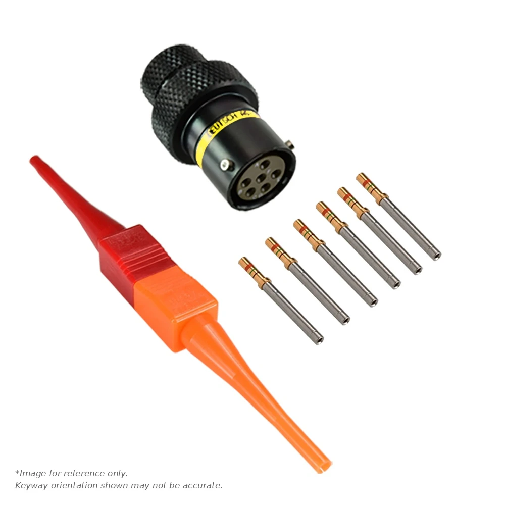 AS,6 WAY,INLINE,SKT,A KEY,YELLOW - AS110-98SA