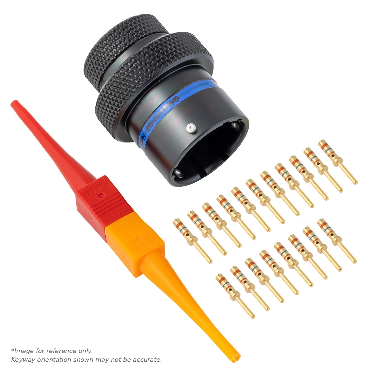 AS,19 WAY,INLINE,PIN,B KEY,BLUE - AS114-19PB