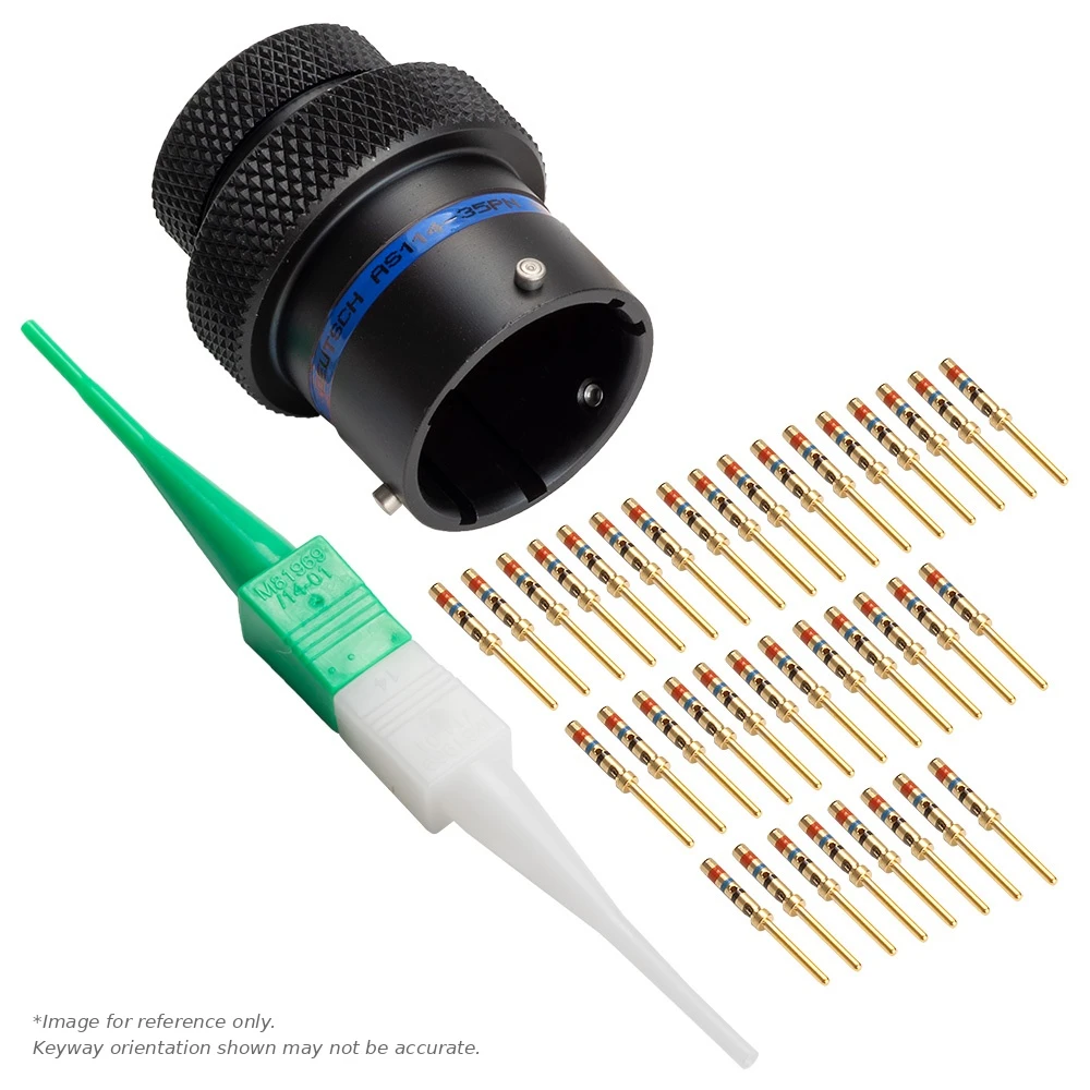 AS,37 WAY,INLINE,PIN,B KEY,BLUE - AS114-35PB