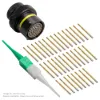 AS,37 WAY,INLINE,SKT,A KEY,YELLOW - AS114-35SA