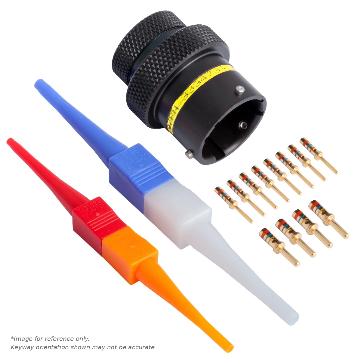 AS,12 WAY,INLINE,PIN,A KEY,YELLOW - AS114-97PA