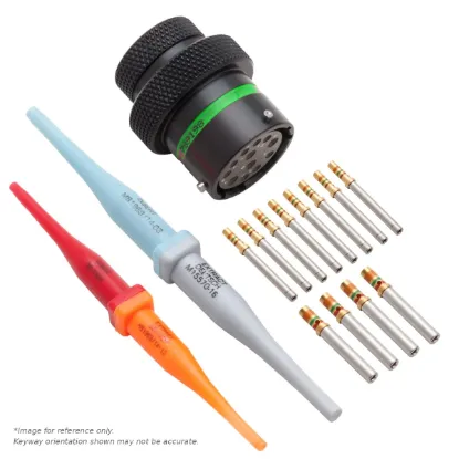 AS,12 WAY,INLINE,SKT,D KEY,GREEN - AS114-97SD