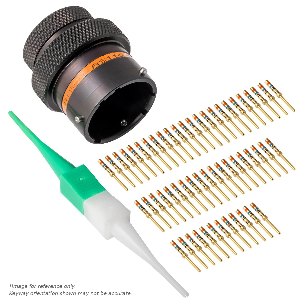 AS,55 WAY,INLINE,PIN,C KEY,ORANGE - AS116-35PC