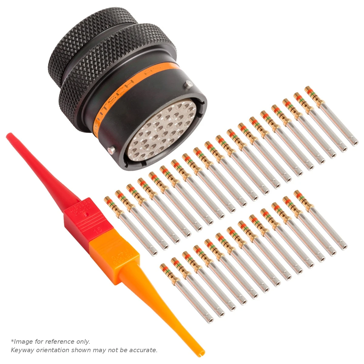 AS,32 WAY,INLINE,PIN,C KEY,ORANGE - AS118-32PC