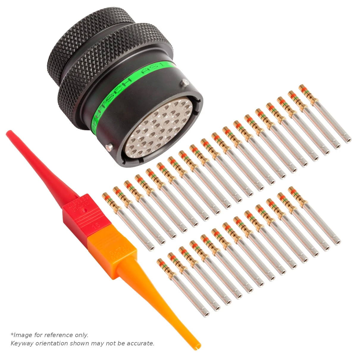 AS,32 WAY,INLINE,PIN,D KEY,GREEN - AS118-32PD