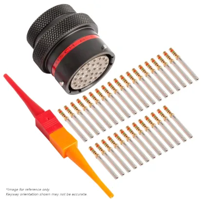 AS,32 WAY,INLINE,PIN,N KEY,RED - AS118-32PN