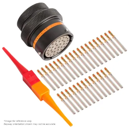 AS,32 WAY,INLINE,SKT,C KEY,ORANGE - AS118-32SC