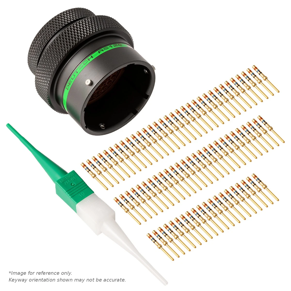 AS,39 WAY,INLINE,SKT,D KEY,GREEN - AS120-39SD