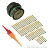 AS,100 WAY,INLINE,PIN,D KEY,GREEN - AS122-35PD