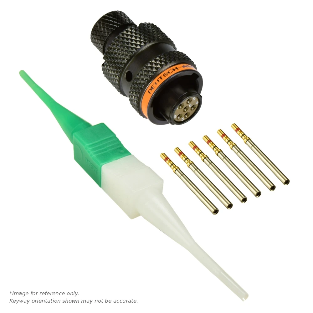 AS,6 WAY,PLG,PIN,C KEY,ORANGE - AS608-35SC