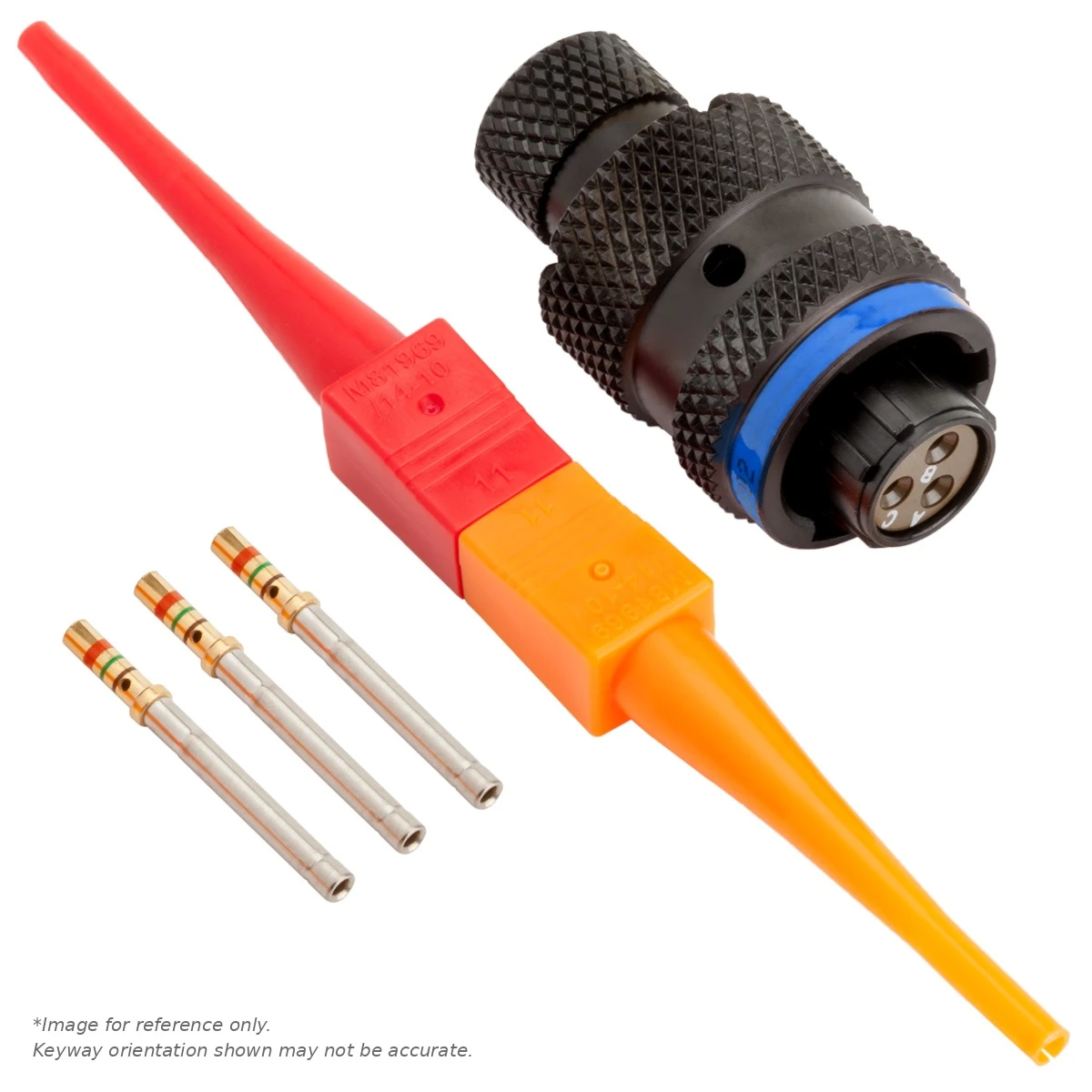 AS,3 WAY,PLG,PIN,B KEY,BLUE - AS608-98SB