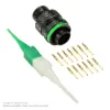 AS,13 WAY,PLG,SKT,D KEY,GREEN - AS610-35PD