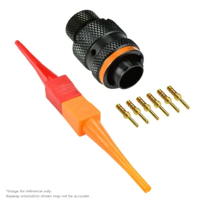 AS,6 WAY,PLG,SKT,C KEY,ORANGE - AS610-98PC