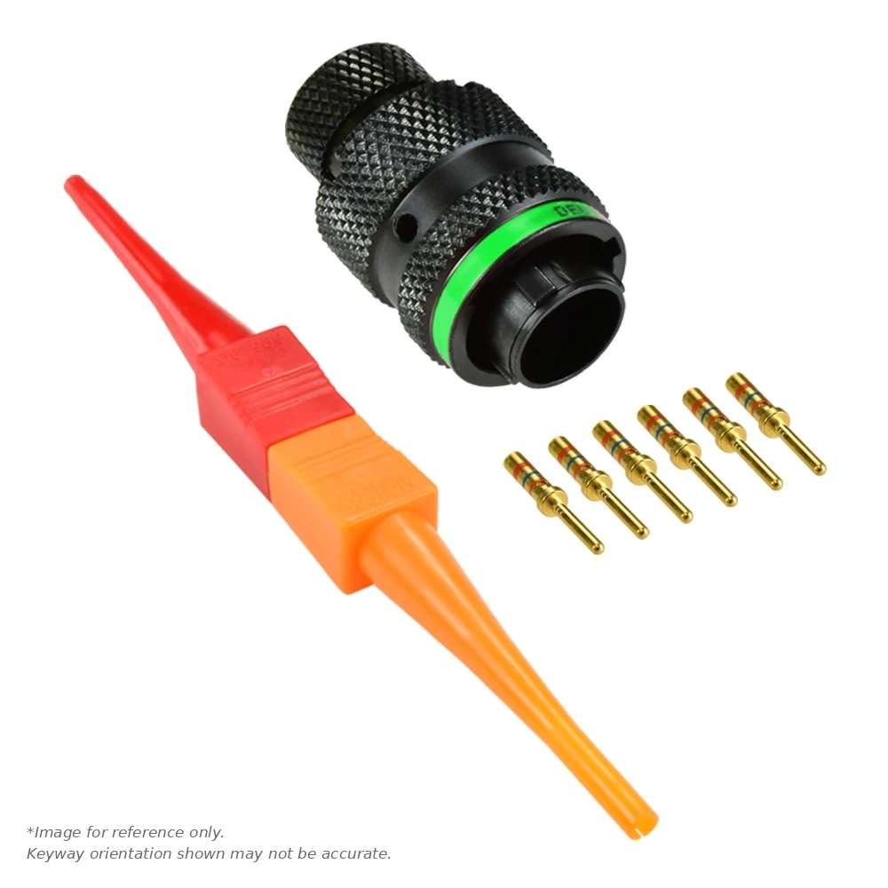 AS,6 WAY,PLG,SKT,D KEY,GREEN - AS610-98PD