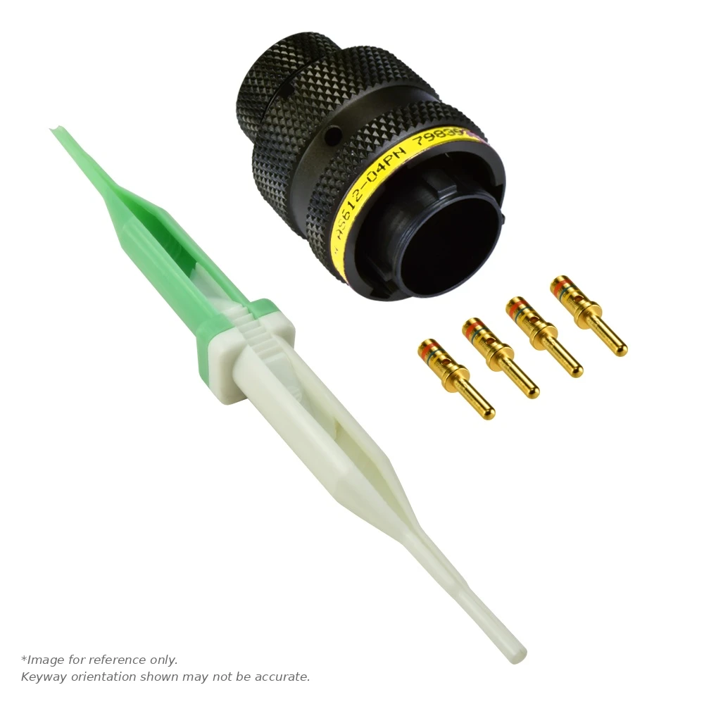 AS,4 WAY,PLG,SKT,A KEY,YELLOW - AS612-04PA
