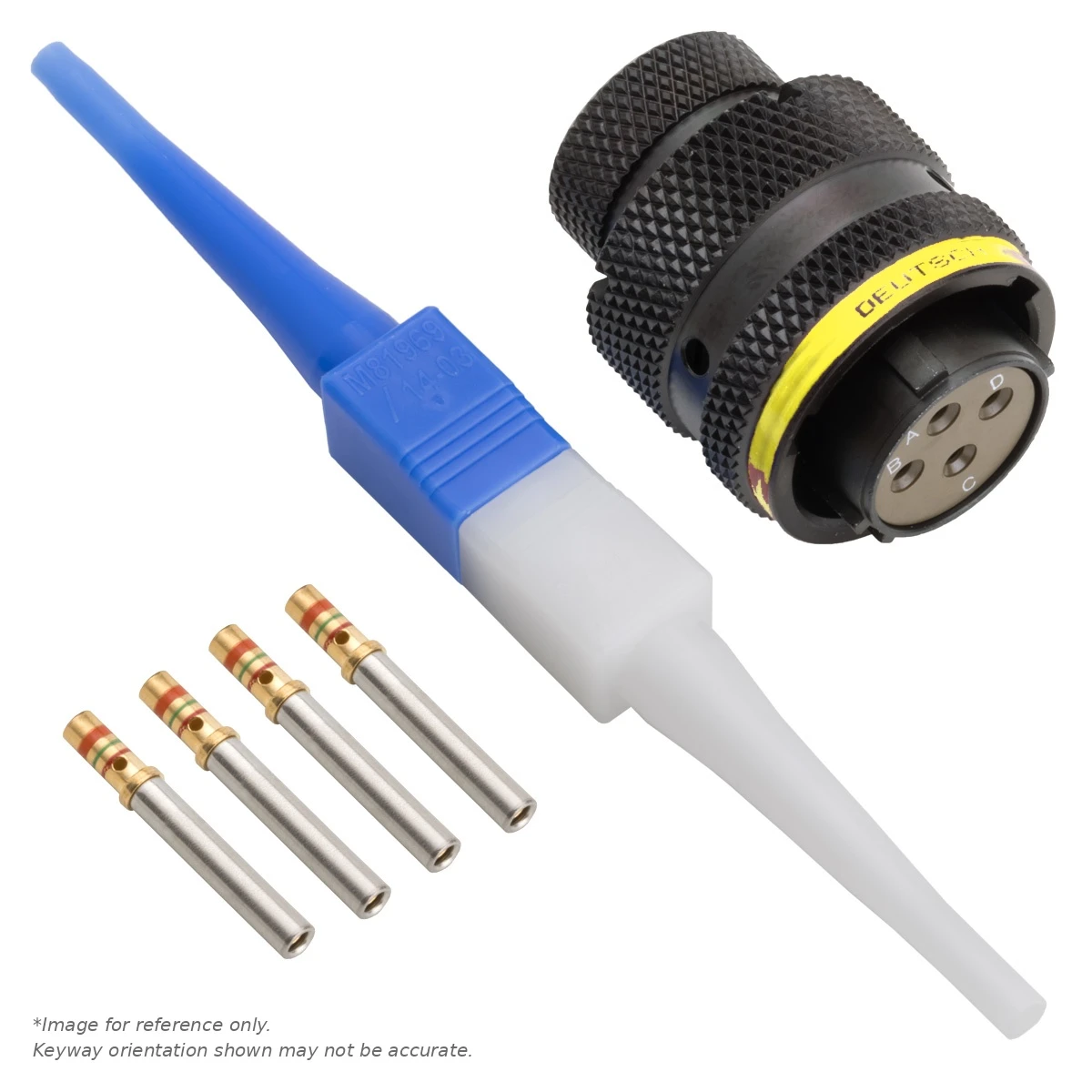 AS,4 WAY,PLG,PIN,A KEY,YELLOW - AS612-04SA