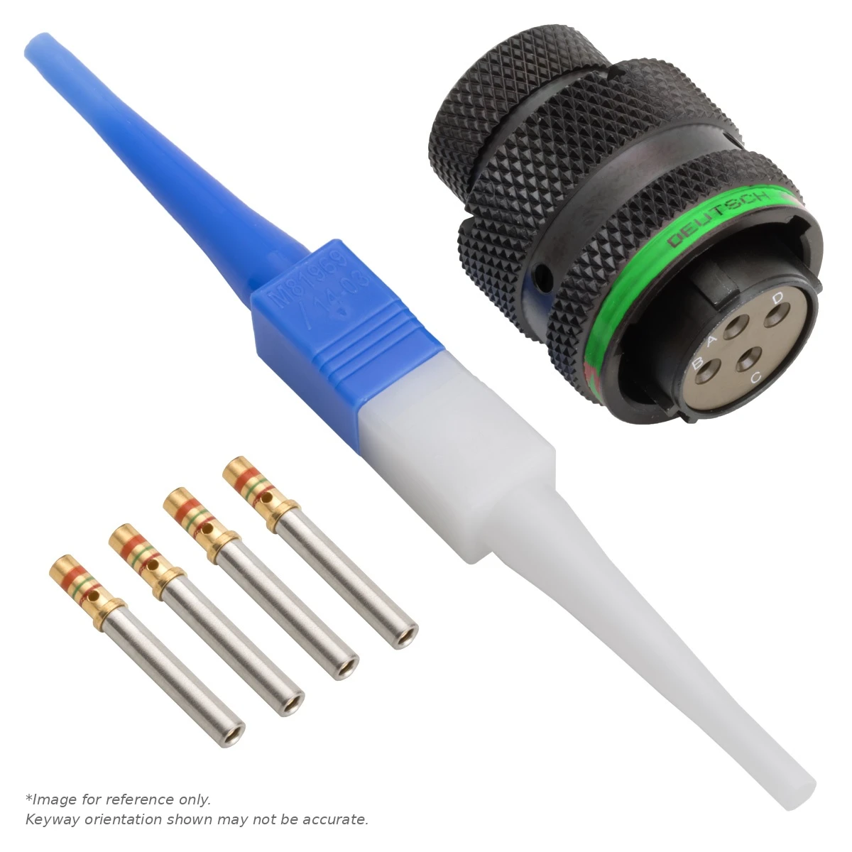 AS,4 WAY,PLG,PIN,D KEY,GREEN - AS612-04SD