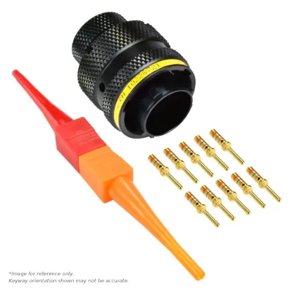 AS,10 WAY,PLG,PIN,A KEY,YELLOW - AS612-98PA
