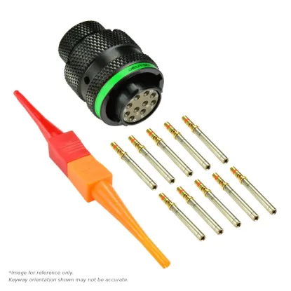 AS,10 WAY,PLG,PIN,D KEY,GREEN - AS612-98SD