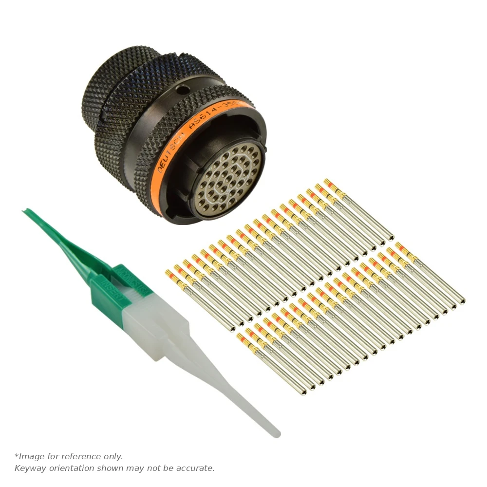 AS,37 WAY,PLG,PIN,C KEY,ORANGE - AS614-35SC
