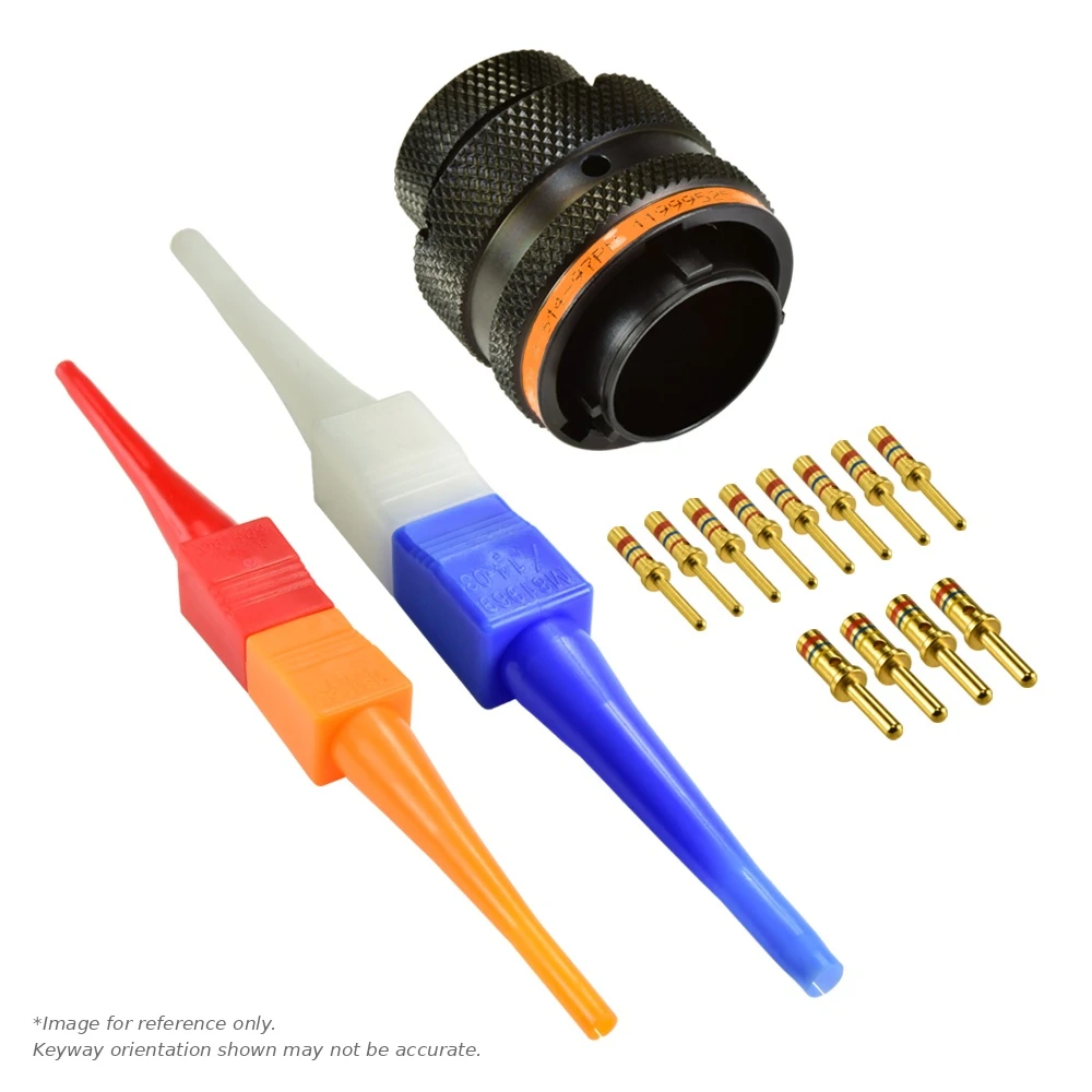 AS,12 WAY,PLG,SKT,C KEY,ORANGE - AS614-97PC