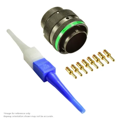 AS,8 WAY,PLG,PIN,D KEY,GREEN - AS616-08PD
