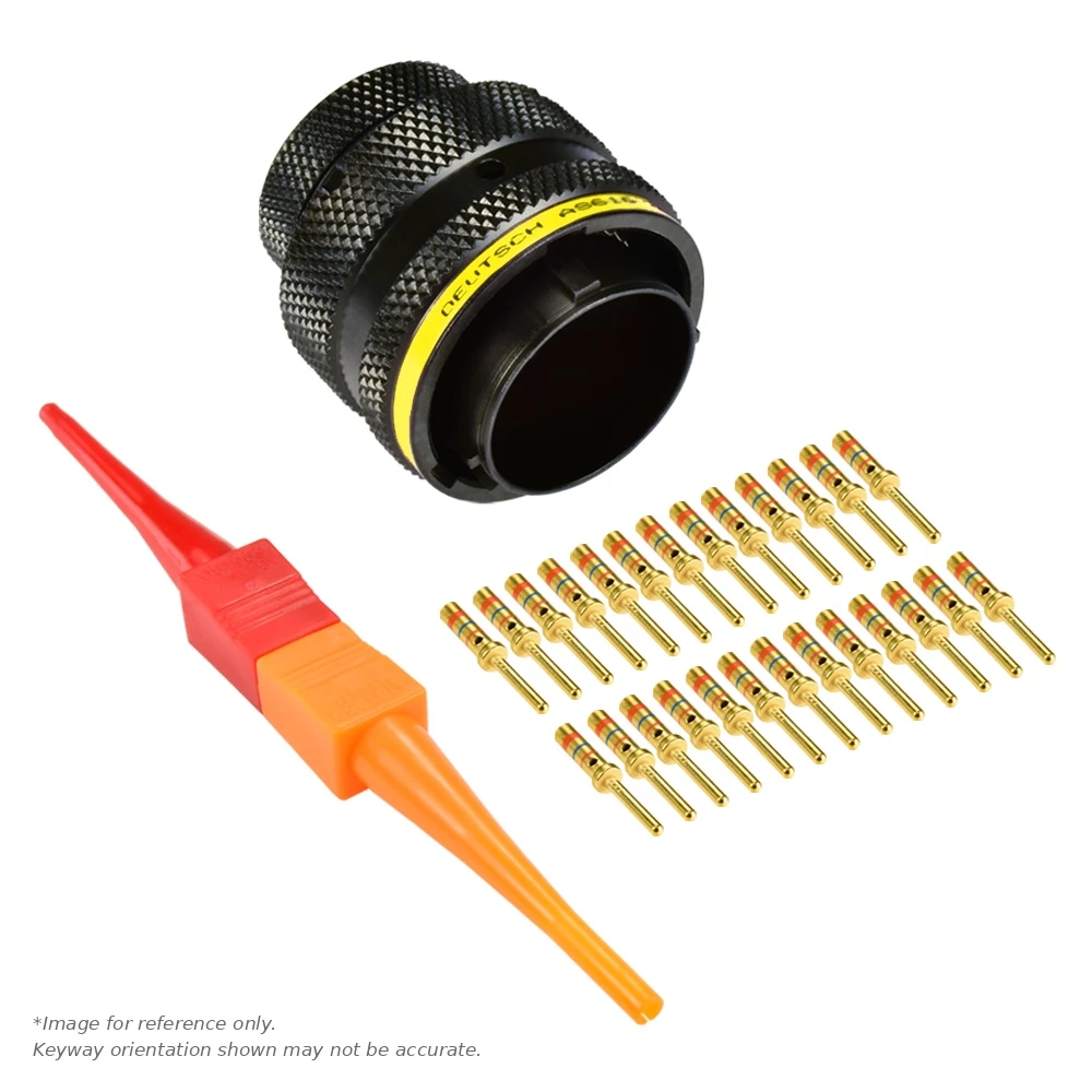 AS,26 WAY,PLG,SKT,A KEY,YELLOW - AS616-26PA