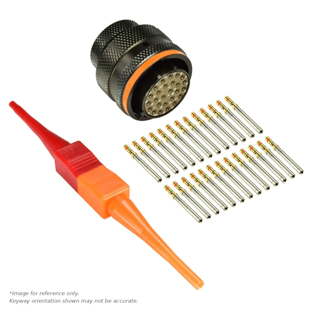 AS,26 WAY,PLG,PIN,C KEY,ORANGE - AS616-26SC