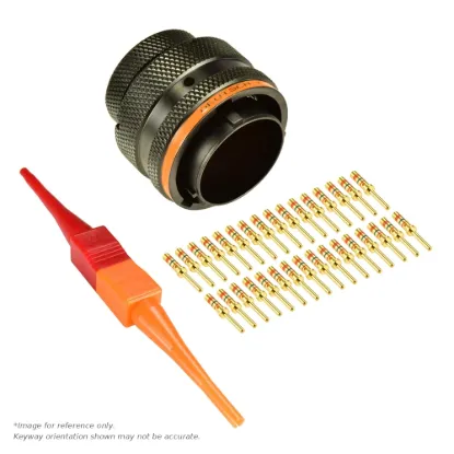 AS,32 WAY,PLG,PIN,C KEY,ORANGE - AS618-32SC