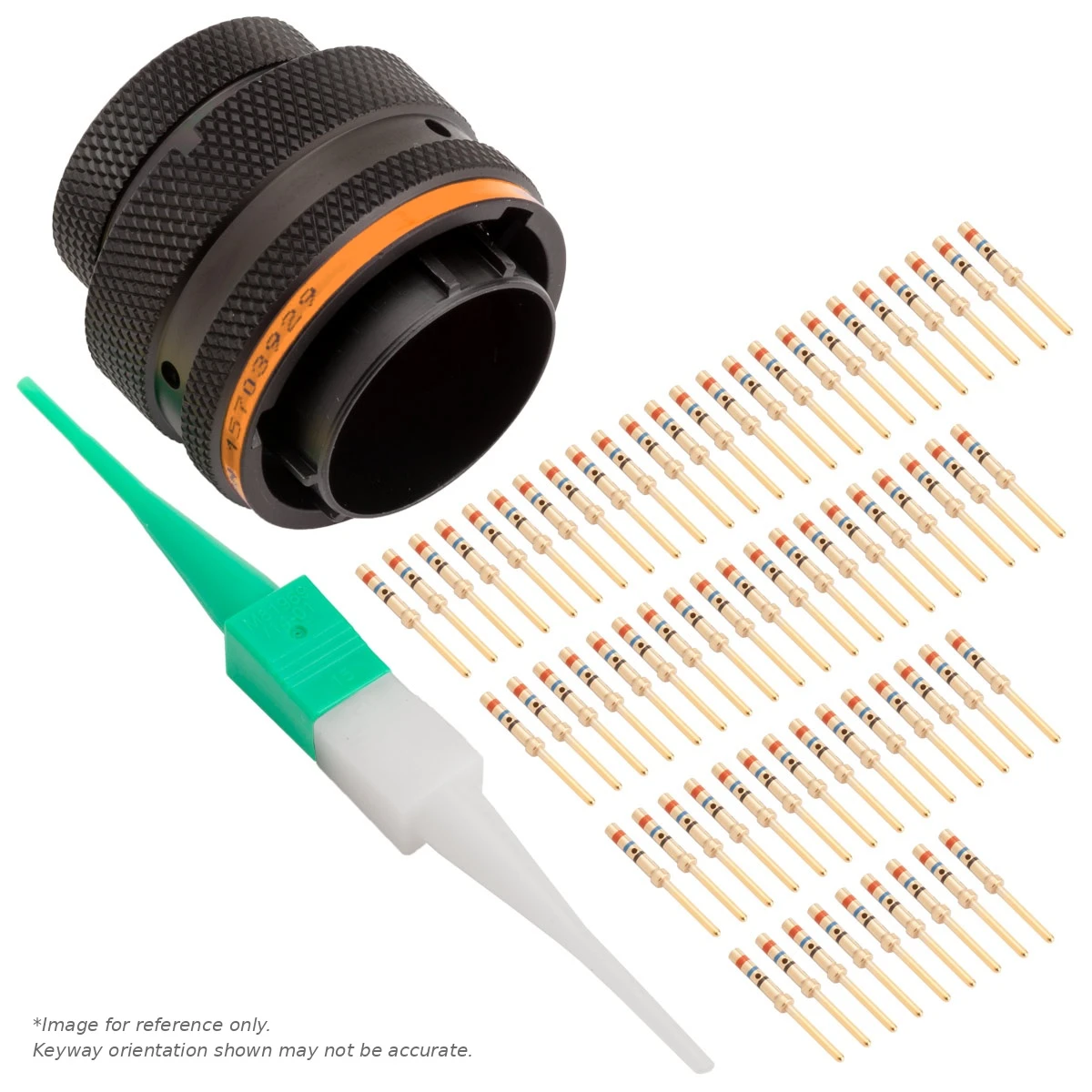 AS,66 WAY,PLG,SKT,C KEY,ORANGE - AS618-35PC