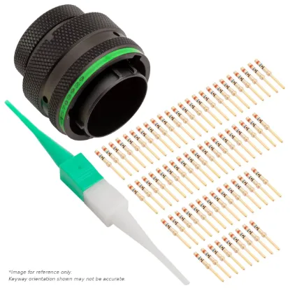 AS,66 WAY,PLG,SKT,D KEY,GREEN - AS618-35PD