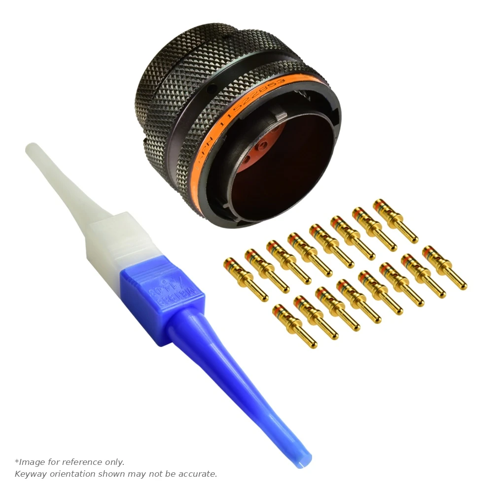 AS,16 WAY,PLG,SKT,C KEY,ORANGE - AS620-16PC