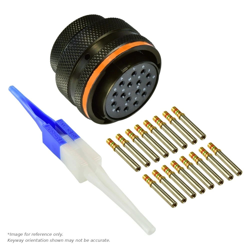 AS,16 WAY,PLG,PIN,C KEY,ORANGE - AS620-16SC