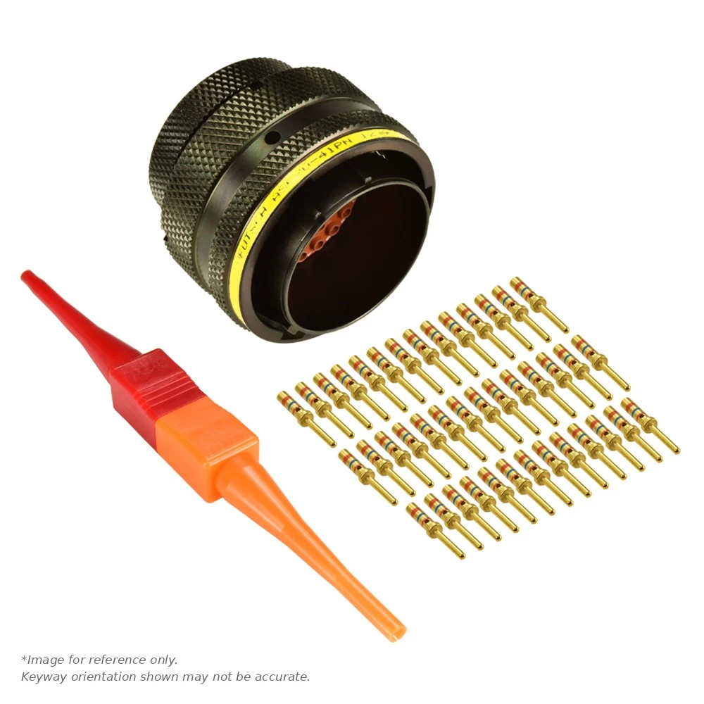 AS,41 WAY,PLG,PIN,A KEY,YELLOW - AS620-41PA