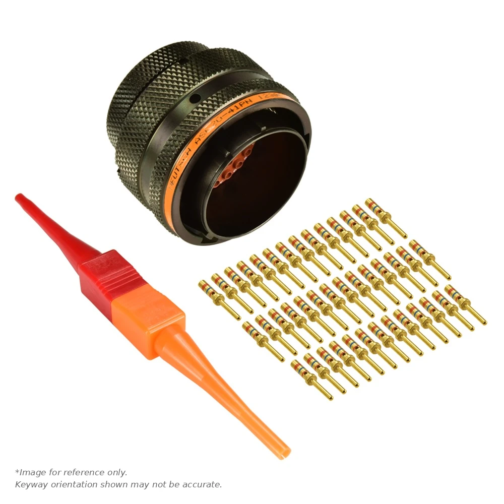 AS,41 WAY,PLG,SKT,C KEY,ORANGE - AS620-41PC