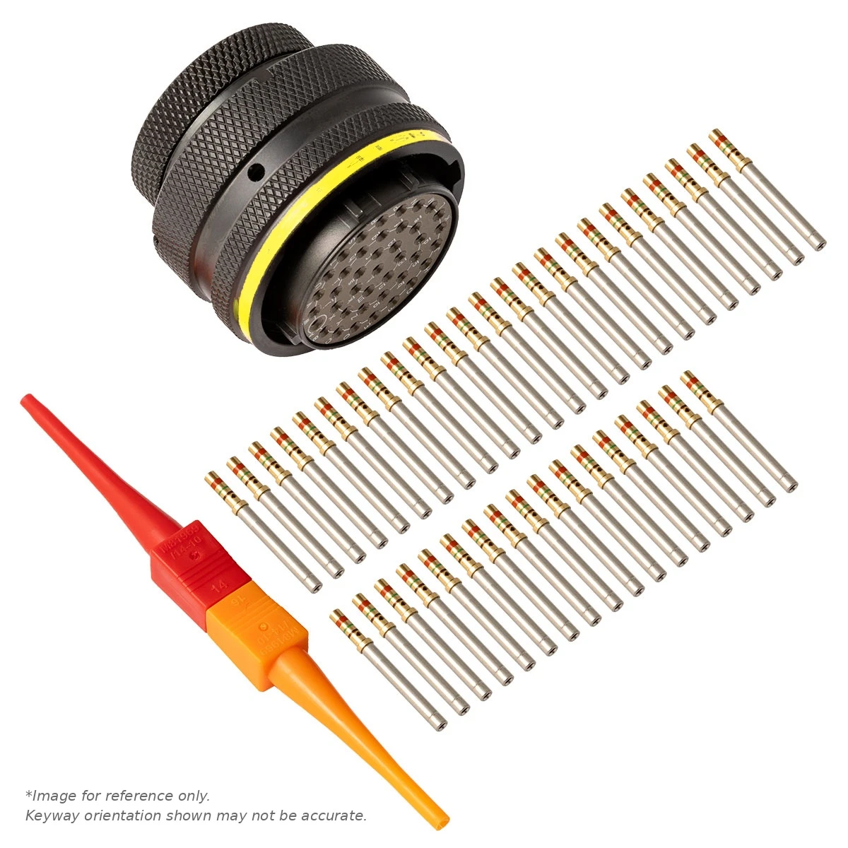 AS,41 WAY,PLG,PIN,A KEY,YELLOW - AS620-41SA