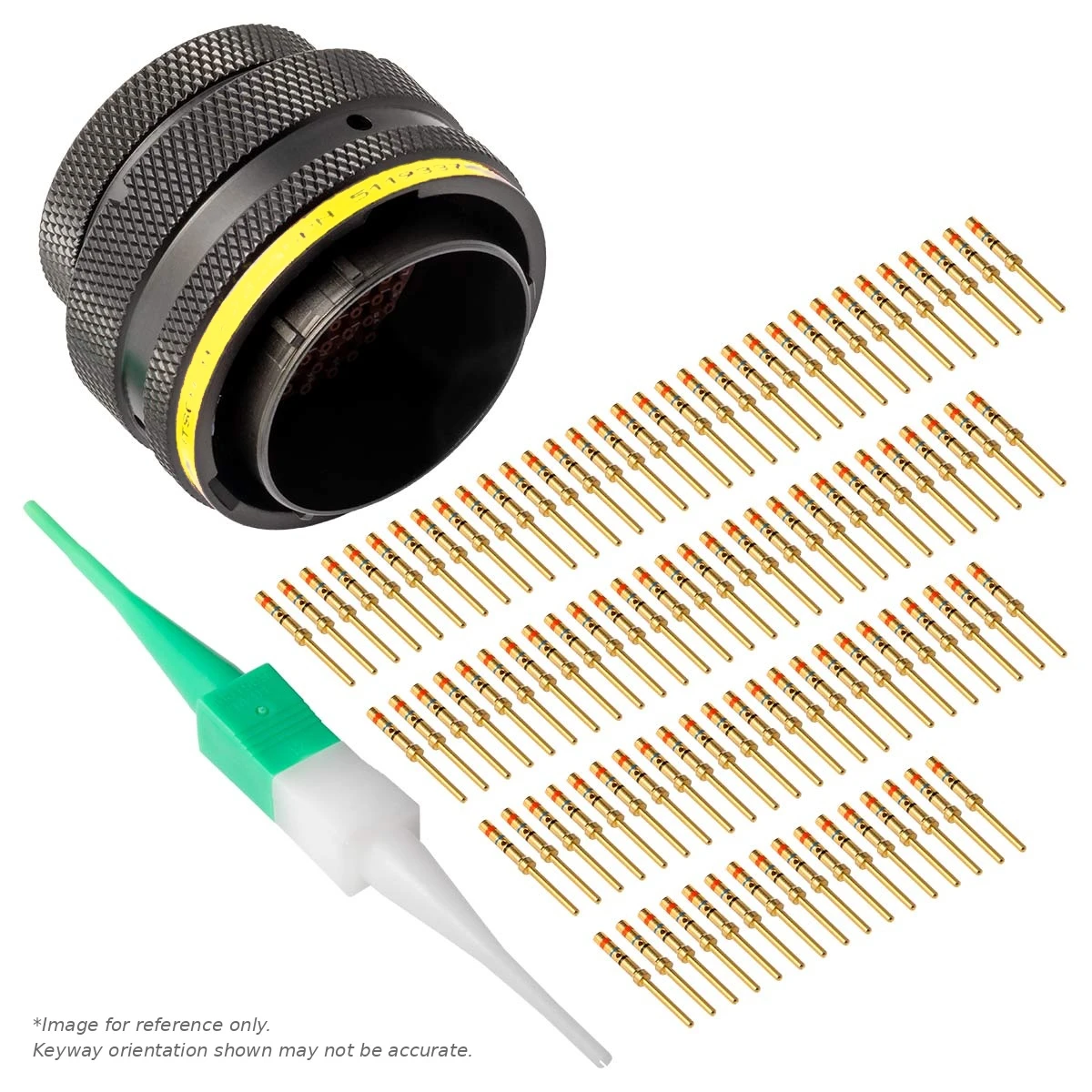 AS,100 WAY,PLG,SKT,A KEY,YELLOW - AS622-35PA
