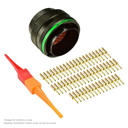 AS,55 WAY,PLG,SKT,D KEY,GREEN - AS622-55PD