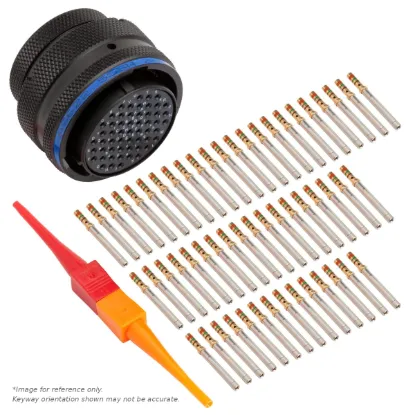 AS,55 WAY,PLG,PIN,B KEY,BLUE - AS622-55SB