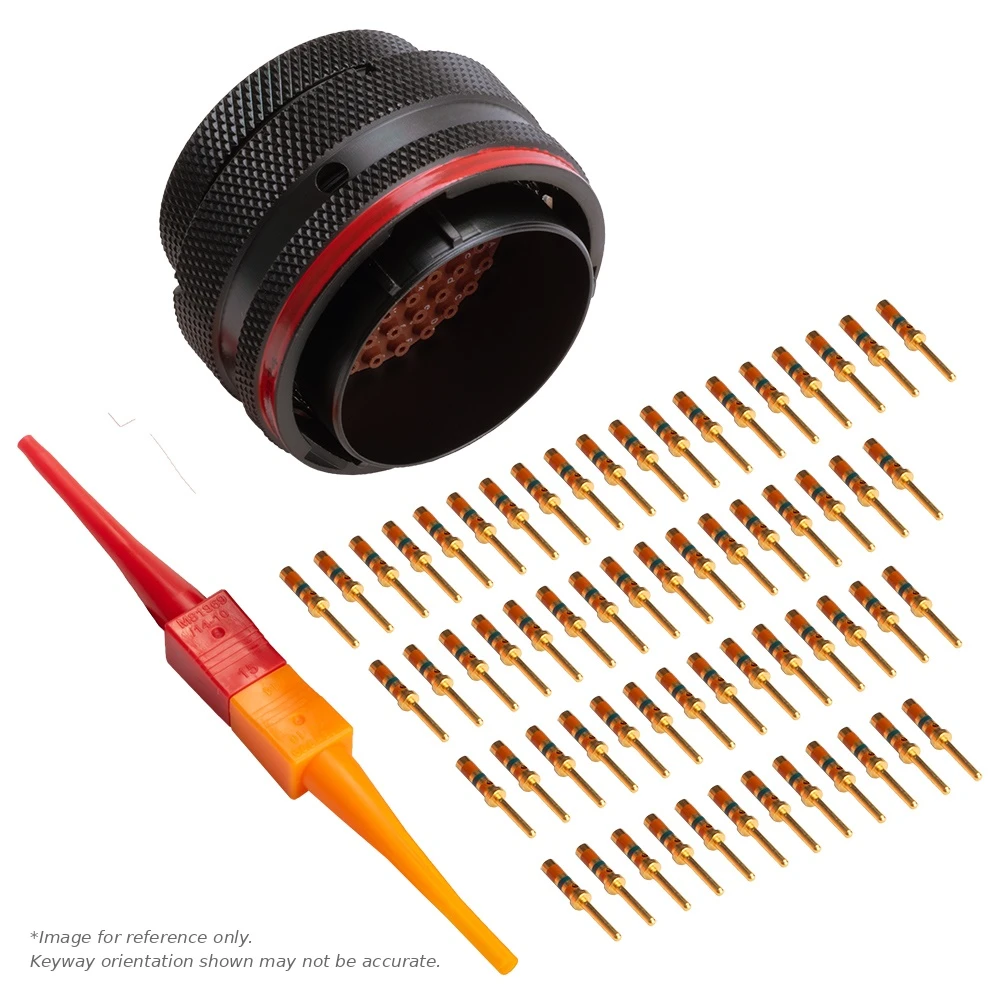 AS,29 WAY,PLG,SKT,N KEY,RED - AS624-29PN