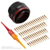 AS,29 WAY,PLG,SKT,N KEY,RED - AS624-29PN