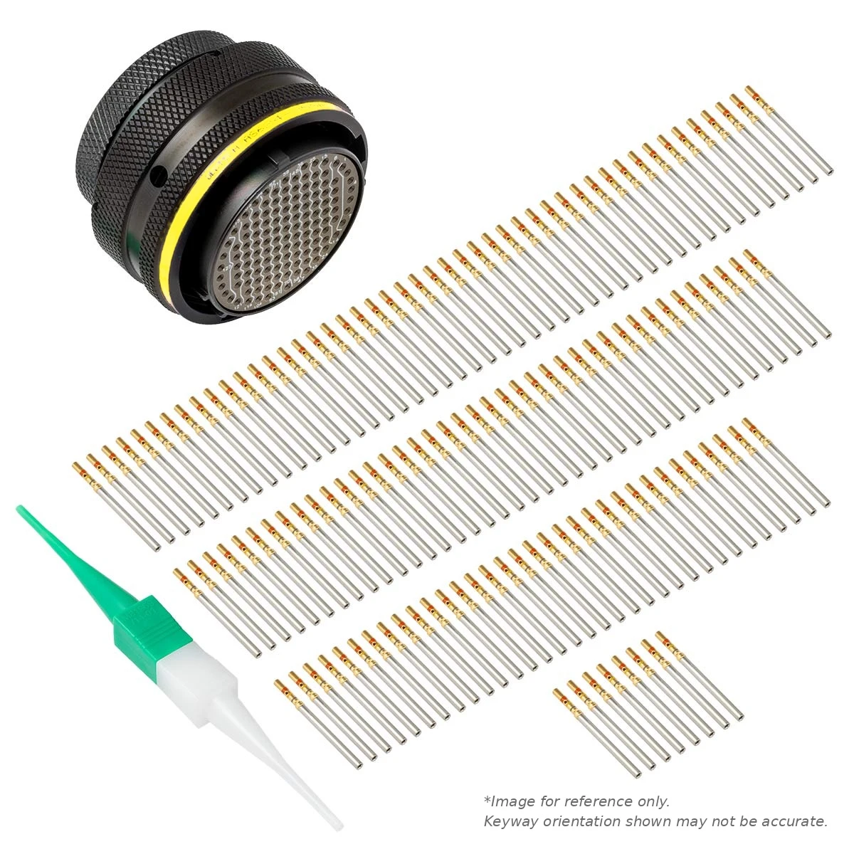 AS,128 WAY,PLG,SKT,A KEY,YELLOW - AS624-35PA