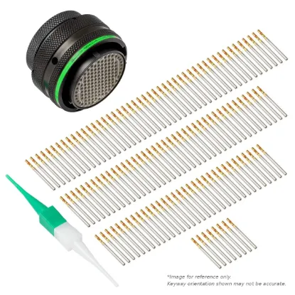 AS,128 WAY,PLG,SKT,D KEY,GREEN - AS624-35PD