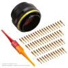 AS,61 WAY,PLG,SKT,A KEY,YELLOW - AS624-61PA