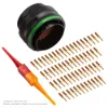 AS,61 WAY,PLG,SKT,D KEY,GREEN - AS624-61PD