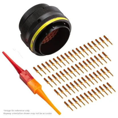 AS,61 WAY,PLG,PIN,A KEY,YELLOW - AS624-61SA