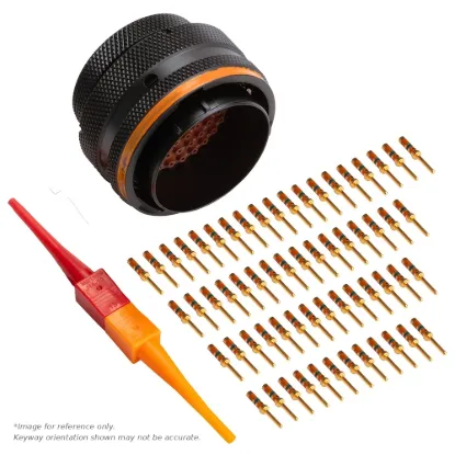 AS,61 WAY,PLG,PIN,C KEY,ORANGE - AS624-61SC